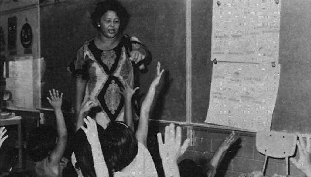 Eager students in Bilingual/Bicultural classroom. Image courtesy of the Guam Department of Education CHamoru Studies Department.