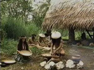 Men and women shared the responsibilities of daily chores.