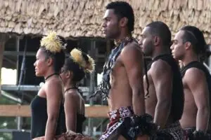 Performance by Fiji's Delegates at the Solomon Islands FestPac 2012. Photo by Ron J. Castro.