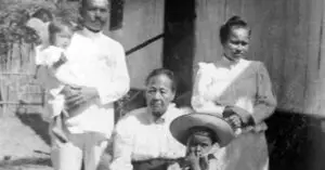 CHamoru/Chamorro family in Yap. Seated is Bartola Garrido.
