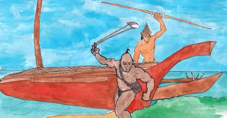 Warriors Attack From Ocean by Raph Unpingco, 2011