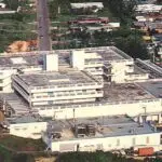 Aerial View of the Old and Existing Guam Memorial Hospitals. c.