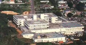 Aerial View of the Old and Existing Guam Memorial Hospitals. c.