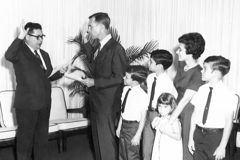 Judge Duenas and Benson Family, 1970