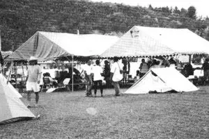 Chamoru Nasion protest at Adelup, 1992.