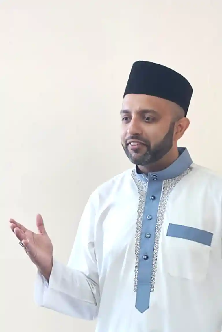 Imam Khalid Khan -Born in Fiji, is the current President and Missionary of the Ahmadiyya Muslim Community in Guam.