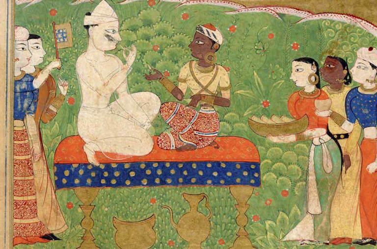 Ghiyas al-Din, Sultan of the Malwa Sultanate, eats a betel chew, 1400s