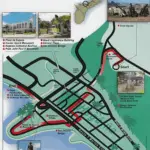The map of the Hagåtña Heritage Trail
