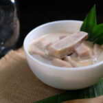 Gollai Hågon Suni: Taro Leaves in Coconut Cream