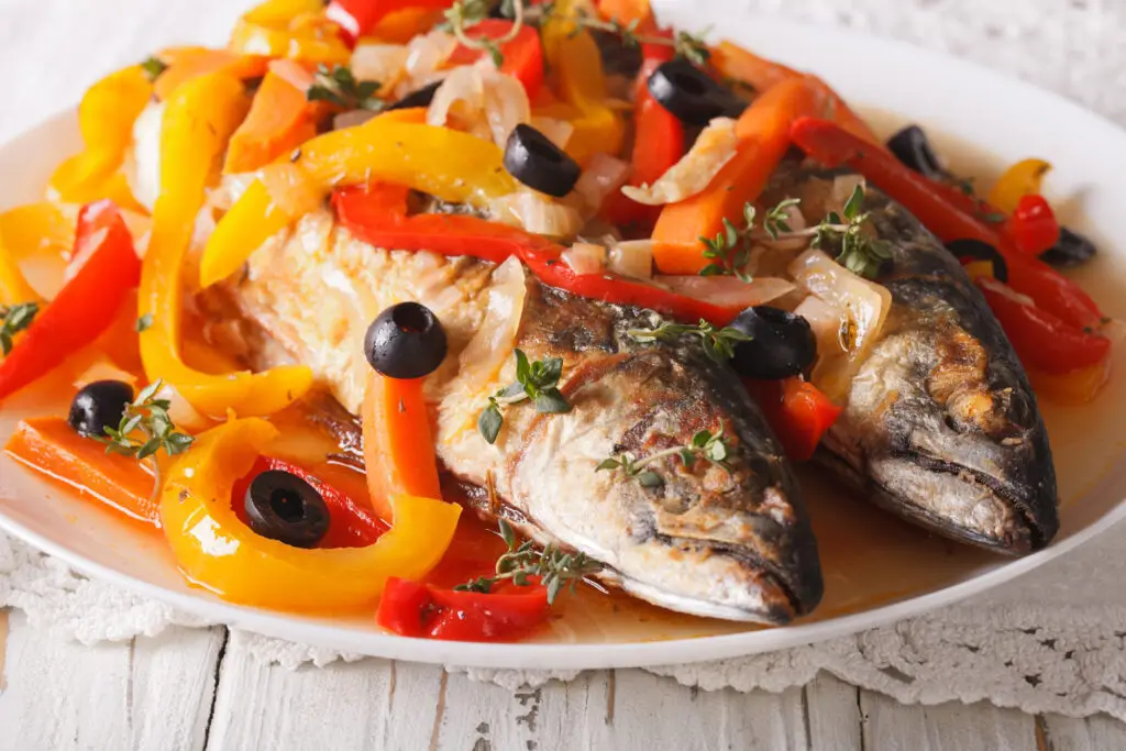 Eskabeche: Fish with Vegetables in Vinegar