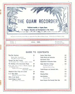Guam Recorder (1926, July)