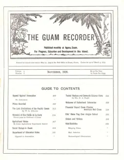 Guam Recorder (1926, November)