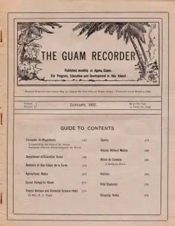Guam Recorder (1927, January)