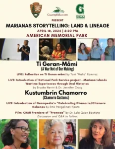 Ti geran-Måmai (A War Not of Our Making), CNMI's American Memorial Park flyer.