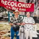 Ed Benavente at Hawaiian Sovereignty Protest